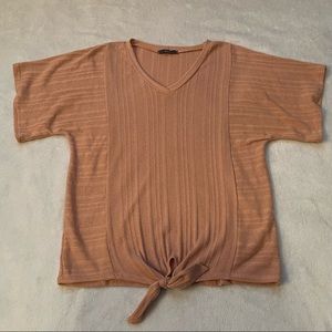 Gyft Front Tie Blouse